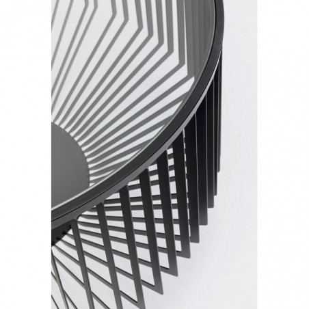 Kare Stolik Kawowy Corinne 80 Czarny