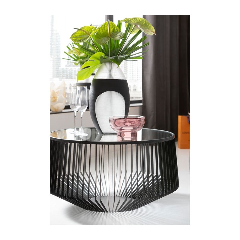 Kare Stolik Kawowy Corinne 80 Czarny