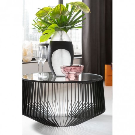 Kare Stolik Kawowy Corinne 80 Czarny
