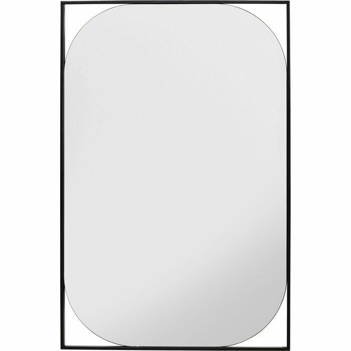 Kare Lustro Ścienne Bonita 71X109 Cm      Czarne