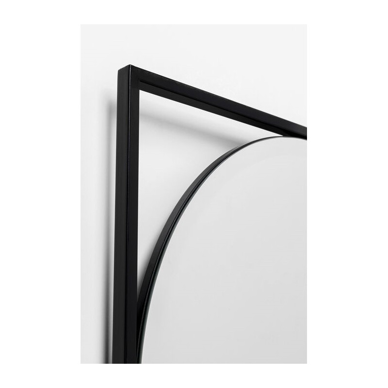 Kare Lustro Ścienne Bonita 71X109 Cm      Czarne