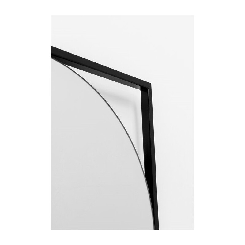 Kare Lustro Ścienne Bonita 71X109 Cm      Czarne