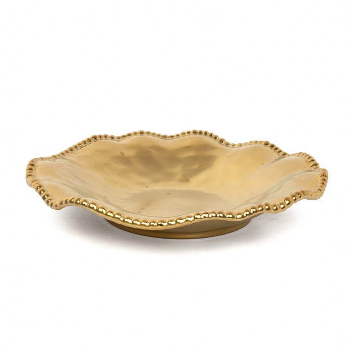Kare Półmisek Bell Gold 36 Cm Złoty