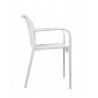 Modesto Krzesło Strips Białe -            Polipropylen