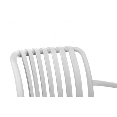 Modesto Krzesło Strips Białe -            Polipropylen