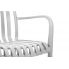 Modesto Krzesło Strips Białe -            Polipropylen