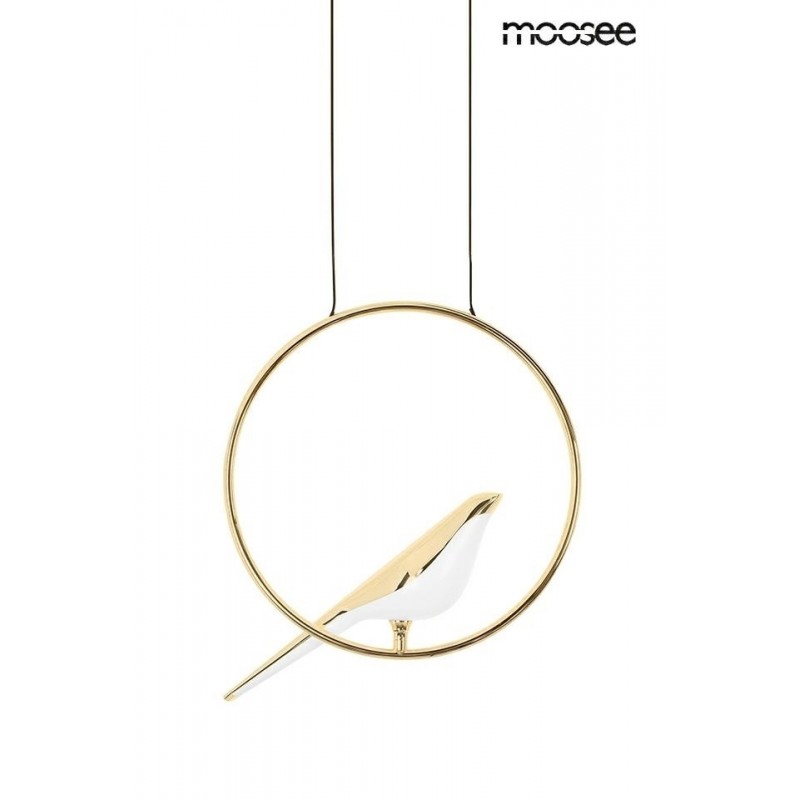 MOOSEE lampa wisząca BIRD złota