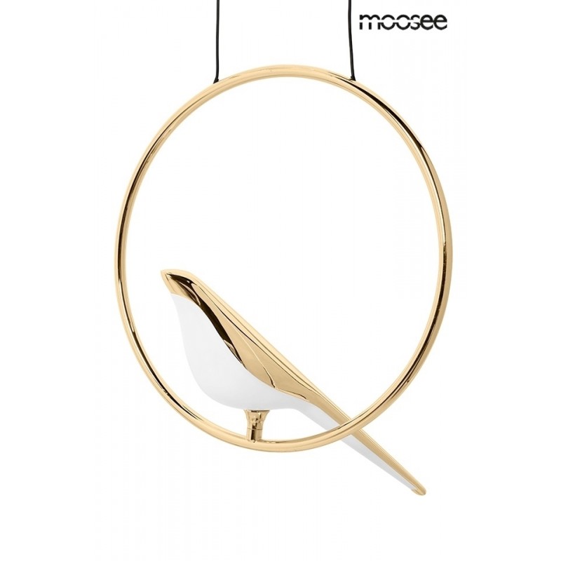 MOOSEE lampa wisząca BIRD złota