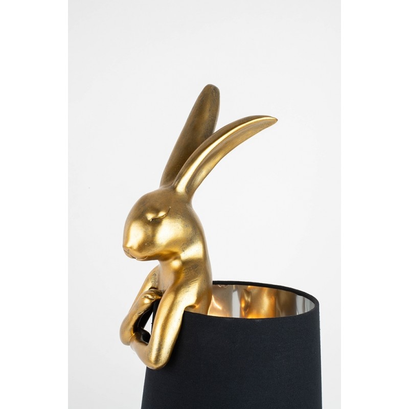 KARE lampa stołowa RABBIT 50 cm złota / czarna