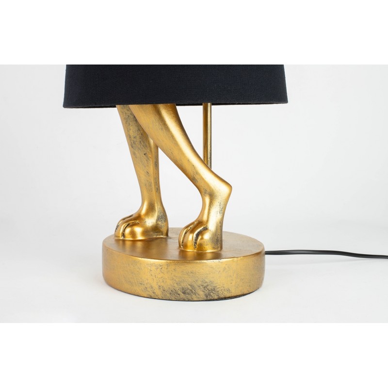 KARE lampa stołowa RABBIT 50 cm złota / czarna