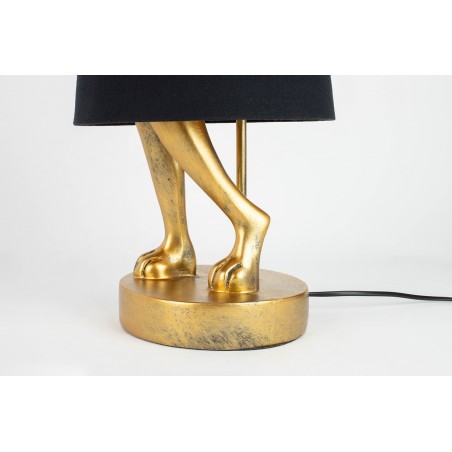 KARE lampa stołowa RABBIT 50 cm złota / czarna