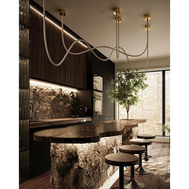 MOOSEE lampa wisząca LASSO 800 złota