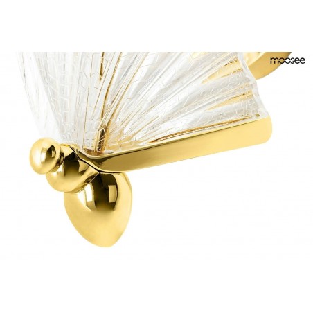 MOOSEE lampa ścienna BUTTERFLY M złota