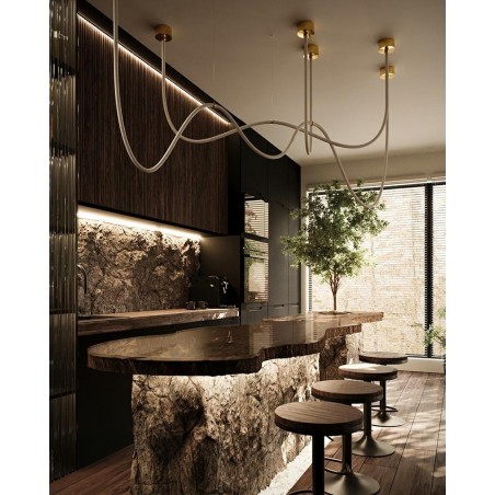 MOOSEE lampa wisząca LASSO 300 złota