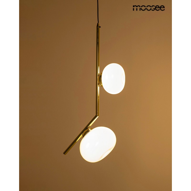 Moosee Lampa Wisząca Rugia Złota