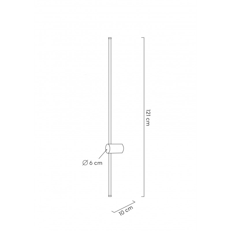 MOOSEE lampa ścienna OMBRE 120 biała