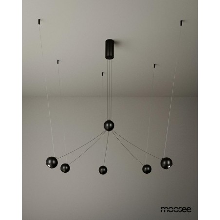 Moosee Lampa Wisząca Octo 5 Czarna