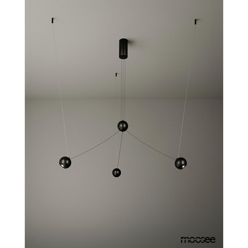 Moosee Lampa Wisząca Octo 3 Czarna