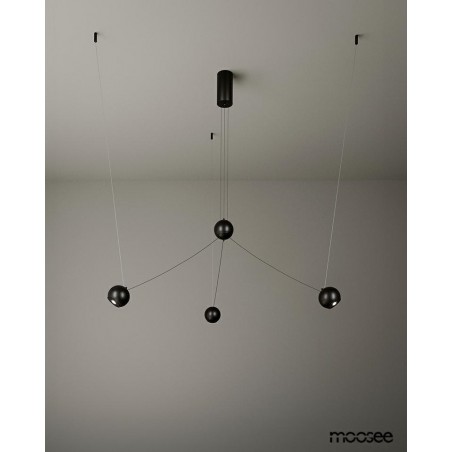 Moosee Lampa Wisząca Octo 3 Czarna