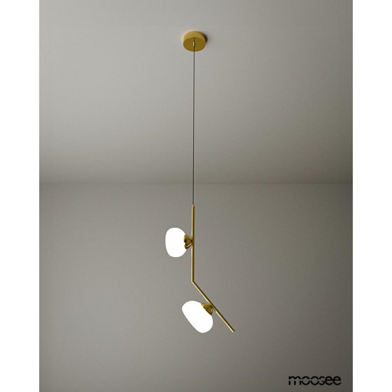 Moosee Lampa Wisząca Rugia Złota