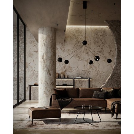 Moosee Lampa Wisząca Octo 5 Czarna