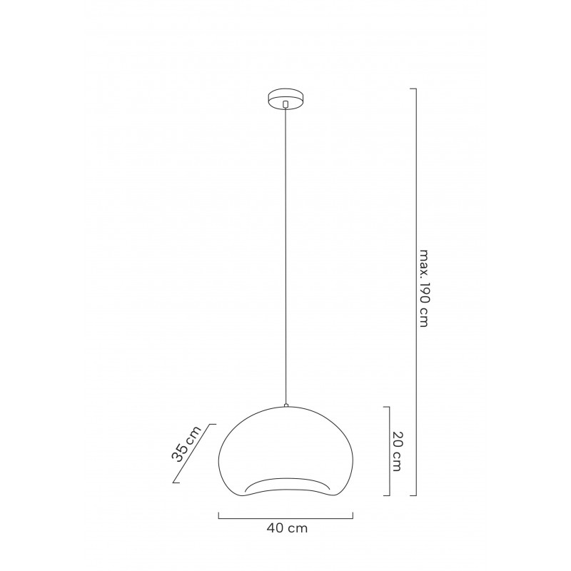MOOSEE lampa wisząca NEST 40 biała