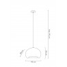 MOOSEE lampa wisząca NEST 40 biała
