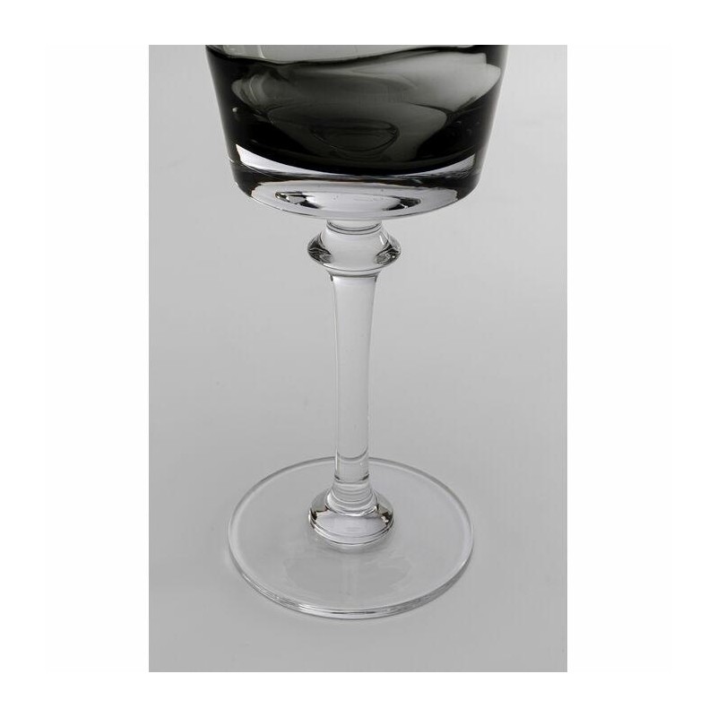 Kare Komplet Kieliszków Do Czerwonego     Wina Mimi 21 Cm Szary (4 Sztuki)