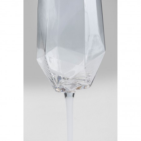 Kare Komplet Kieliszków Do Szampana       Diamond Rim 360 Ml (4 Sztuki)