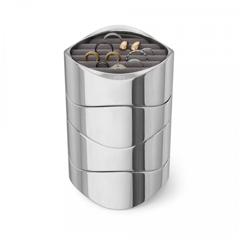 Umbra Organizer Na Biżuterię Wavy Chrom