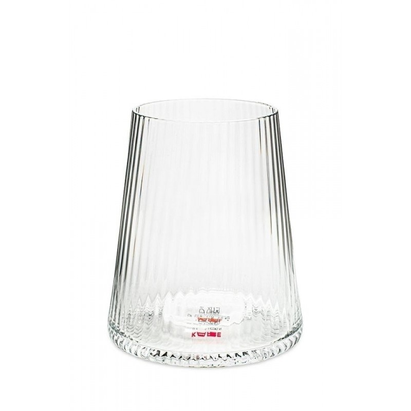 Kare Komplet 4 Szklanek Riffle 440Ml      Transparentny