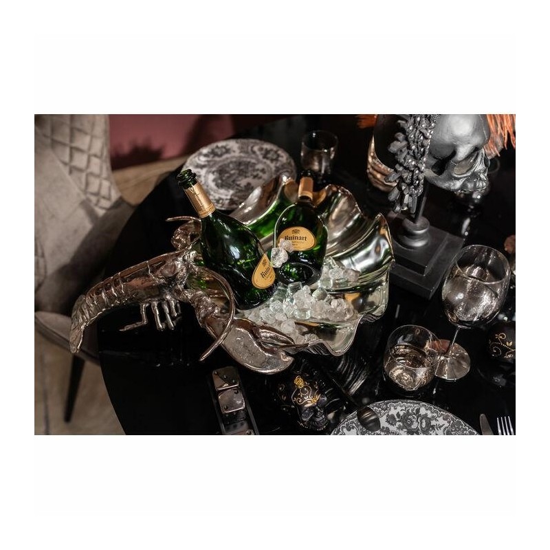 KARE chłodziarka na napoje LOBSTER  srebrna