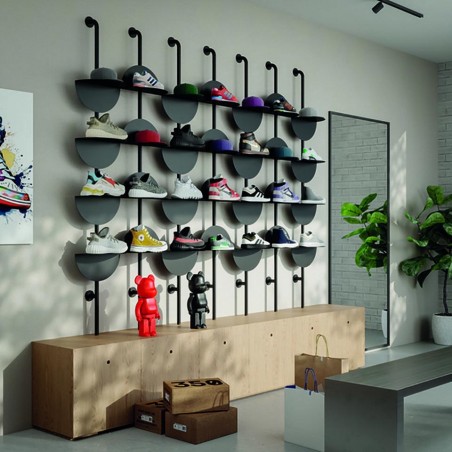 Umbra Regulowane Półki Ścienne Solis      Czarne