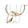 MOOSEE lampa wisząca BIRD DISC złota