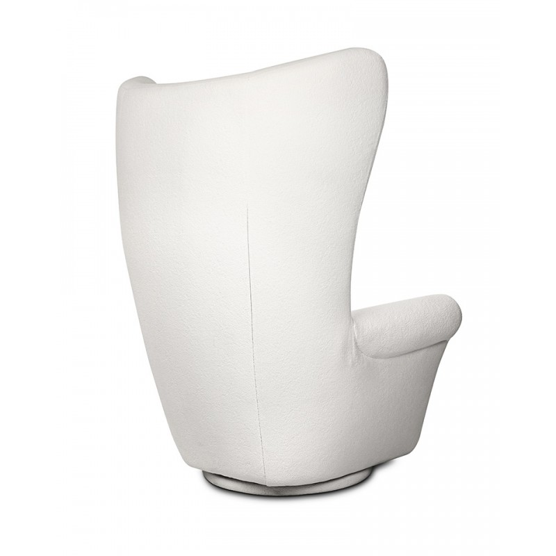 Mamaison Fotel Obrotowy Grosdos Biały /   Chenille