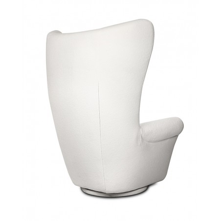 Mamaison Fotel Obrotowy Grosdos Biały /   Chenille