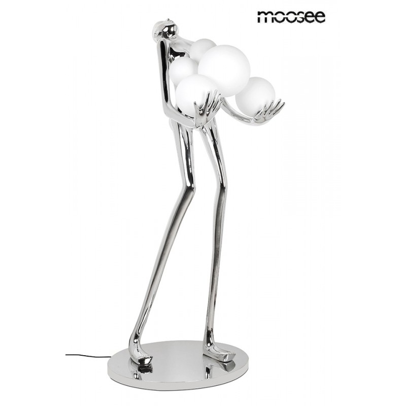 Moosee Lampa Podłogowa Human Silver       Premium