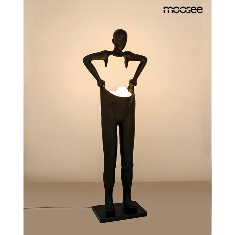 Moosee Lampa Podłogowa Human Houdini      Czarna