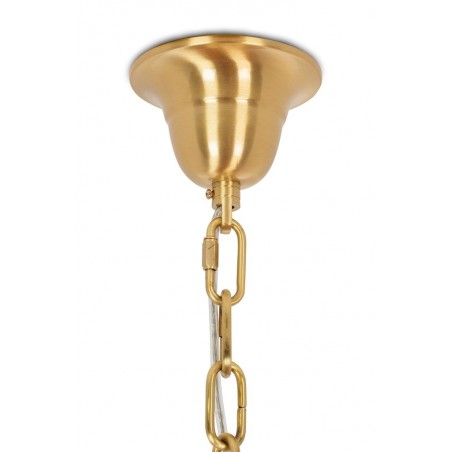 Moosee Lampa Wisząca Tiffany 135 Biała    Mosiądz / Naturalne Pióra