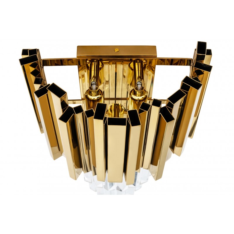 Moosee Lampa Ścienna Imperial Wall Gold   - Stal, Kryształ