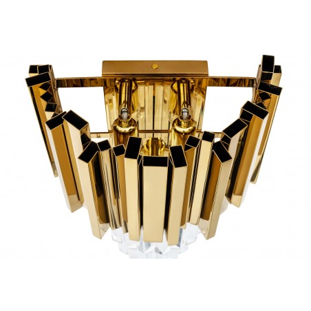 Moosee Lampa Ścienna Imperial Wall Gold   - Stal, Kryształ