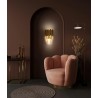 Moosee Lampa Ścienna Imperial Wall Gold   - Stal, Kryształ