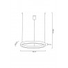 Moosee Lampa Wisząca Ring 60 Złota