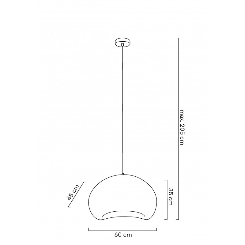 MOOSEE lampa wisząca NEST 60 biała
