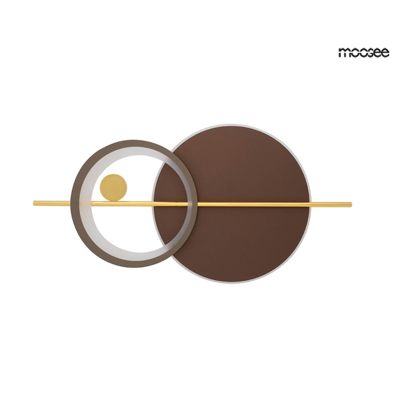 Moosee Lampa Ścienna Moons Złota
