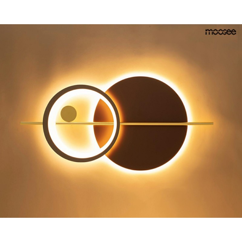 Moosee Lampa Ścienna Moons Złota