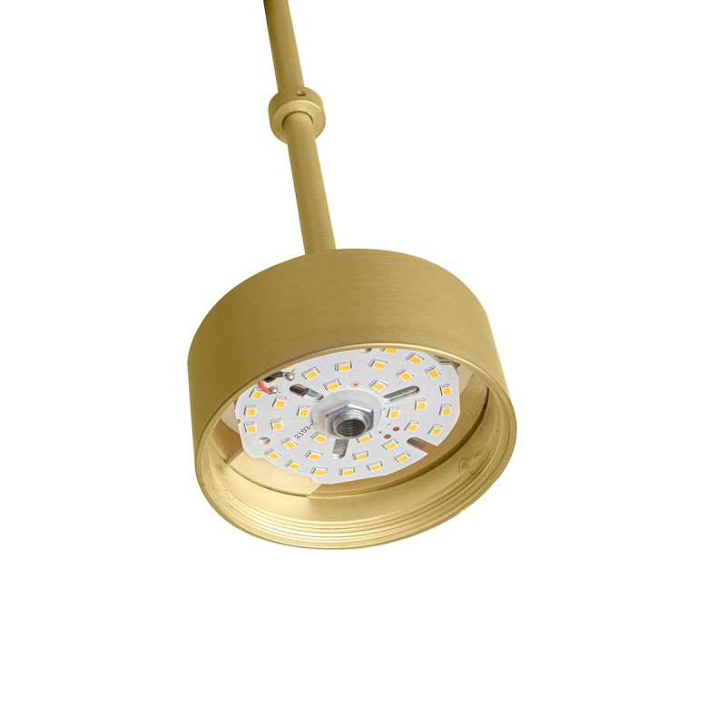 Moosee Lampa Wisząca Capri Line 3 Złota   - 180 Led, Aluminium, Szkło