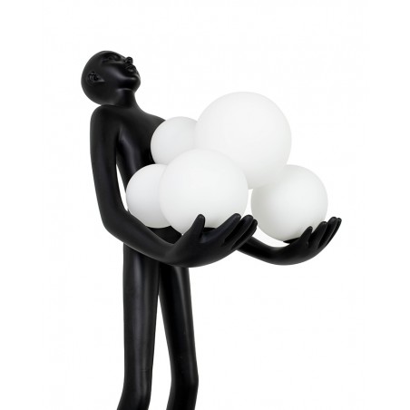 Moosee Lampa Stołowa Human Premium        Czarna