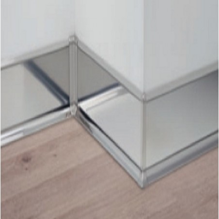 Listwa przypodłogowa stal nierdzewna połysk 90/6SF metal line Profilpas - cokół H6, 270 cm