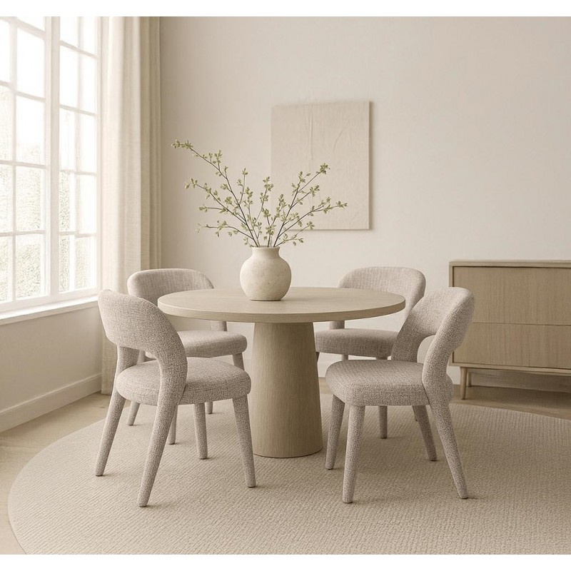 Mamaison Krzesło Kos Beżowe